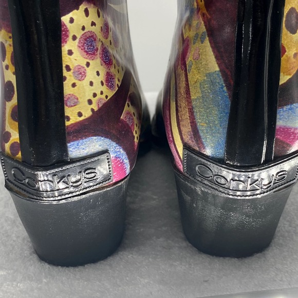 Nomad Corky's Cowgirl Women's Rubber Rainboots - Size 6 - Picture 8 of 9